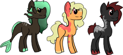Size: 1440x649 | Tagged: safe, artist:buy_some_babies, artist:shark_fighter, imported from derpibooru, oc, oc only, original species, adoptable, blank flank