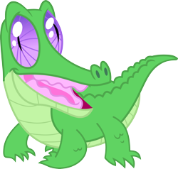 Size: 3538x3375 | Tagged: safe, artist:porygon2z, imported from derpibooru, gummy, alligator, reptile, male, simple background, smiling, solo, transparent background, vector