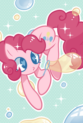 Size: 750x1100 | Tagged: safe, artist:hawthornss, imported from derpibooru, pinkie pie, bubble, bubble blower, female, solo