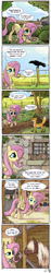 Size: 1000x5337 | Tagged: safe, artist:fidzfox, imported from derpibooru, fluttershy, bird, cat, crow, fox, horse, pegasus, pony, shetland pony, :o, barn, comic, confused, cute, dialogue, earth, eyes closed, farm, female, frown, furry confusion, hair over eyes, hidden eyes, horse-pony interaction, irony, leaning, mare, mlp meets real world, open mouth, pony on earth, raised eyebrow, raised hoof, raised leg, shyabetes, smiling, solo, speech bubble, spread wings, surprised, tractor, wide eyes, wings