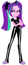 Size: 988x2284 | Tagged: safe, artist:multilazyazz23, imported from derpibooru, aria blaze, equestria girls, cross of st peter, female, inverted cross, movie, pastel goth, solo