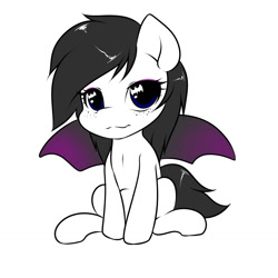 Size: 1280x1280 | Tagged: safe, artist:kloudmutt, imported from derpibooru, oc, oc only, oc:lamika, bat pony, pony, chibi, cute, explicit source, freckles, halloween, solo