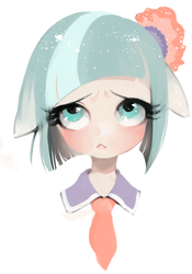 Size: 700x1000 | Tagged: safe, artist:sloom, imported from derpibooru, coco pommel, anthro, ambiguous facial structure, female, solo
