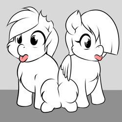 Size: 1280x1280 | Tagged: safe, artist:kloudmutt, imported from derpibooru, oc, oc only, fluffy pony, tongue out