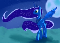 Size: 900x644 | Tagged: safe, artist:rubrony, imported from derpibooru, princess luna, female, solo