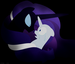 Size: 990x851 | Tagged: safe, artist:faith-wolff, imported from derpibooru, nightmare rarity, rarity, pony, unicorn, fanfic:the bridge, fanfic art, female, lineless, mare, minimalist, story included