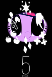 Size: 800x1200 | Tagged: safe, artist:bloody--mascarade, imported from derpibooru, twilight sparkle, season 5, :c, cutie mark, dilated pupils, female, frown, looking at you, poster, promotional art, solo