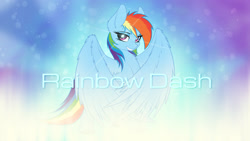 Size: 2560x1440 | Tagged: safe, artist:sgtwaflez, artist:strachattack, imported from derpibooru, rainbow dash, female, solo, wallpaper