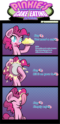 Size: 1433x2939 | Tagged: safe, artist:danmakuman, imported from derpibooru, pinkie pie, earth pony, pony, cake, comic, female, mare, solo, tutorial