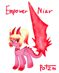 Size: 2000x2450 | Tagged: safe, artist:potzm, imported from derpibooru, oc, oc only, oc:niar, dracony, lucretiar tribe, solo