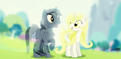 Size: 1600x780 | Tagged: safe, artist:alterhouse, imported from derpibooru, oc, oc only, oc:idem, oc:ort, pony, unicorn