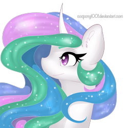 Size: 2000x2000 | Tagged: safe, artist:cocopony1001, imported from derpibooru, princess celestia, alicorn, pony, ear fluff, female, mare, simple background, solo, transparent background