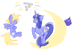 Size: 1204x834 | Tagged: safe, artist:ask-the-fantasy-ponies, imported from derpibooru, princess luna, chubbie, cloud strife, crossover, disney, final fantasy, final fantasy vii, kingdom hearts, moon, ponified, saïx