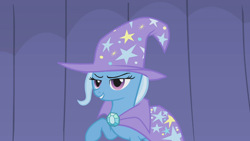 Size: 1366x768 | Tagged: safe, imported from derpibooru, screencap, trixie, pony, unicorn, boast busters, female, mare, solo