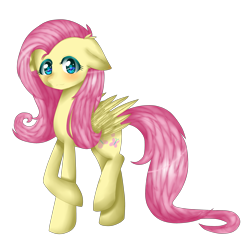 Size: 3057x3082 | Tagged: safe, artist:weirdyone, imported from derpibooru, fluttershy, female, looking at you, simple background, solo