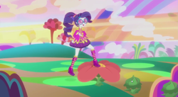 Size: 1267x695 | Tagged: safe, imported from derpibooru, screencap, rarity, equestria girls, friendship through the ages, female, sgt. rarity, solo, the beatles