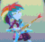 Size: 688x652 | Tagged: safe, imported from derpibooru, screencap, rainbow dash, equestria girls, friendship through the ages, animated, electric guitar, female, guitar, musical instrument, punk, punk rock, rainbow punk, rock, rock (music), solo
