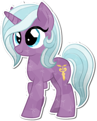 Size: 600x749 | Tagged: safe, artist:tambelon, idw, imported from derpibooru, radiant hope, crystal pony, pony, spoiler:comic, spoiler:comicfiendshipismagic1, raised hoof, simple background, smiling, solo, sparkles, transparent background