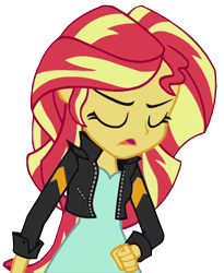 Size: 710x868 | Tagged: safe, imported from derpibooru, sunset shimmer, equestria girls, my past is not today, simple background, solo, svg, transparent background, vector