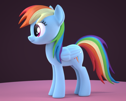 Size: 960x768 | Tagged: dead source, safe, artist:creatorofpony, imported from derpibooru, rainbow dash, pegasus, pony, /mlp/, 3d, 3d model, blender, female, mare, solo, wip