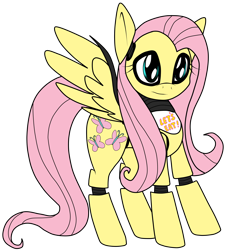 Size: 3600x4000 | Tagged: safe, artist:sonikkucha15, imported from derpibooru, fluttershy, pony, robot, robot pony, five nights at aj's, animatronic, female, five nights at freddy's, flutterchica, solo