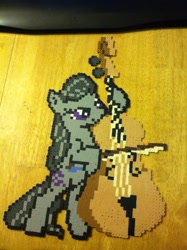 Size: 1536x2056 | Tagged: artist needed, safe, imported from derpibooru, octavia melody, cello, female, merchandise, musical instrument, perler, perler beads, solo