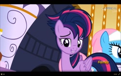 Size: 1359x860 | Tagged: safe, imported from derpibooru, screencap, twilight sparkle, alicorn, pony, castle sweet castle, alternate hairstyle, female, mare, punklight sparkle, solo, twilight sparkle (alicorn)