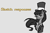Size: 1359x904 | Tagged: safe, artist:la-classe-doctor, imported from derpibooru, doctor whooves, octavia melody, time turner, bowtie, clothes, doctavia, doctor who, female, hat, monochrome, solo, top hat