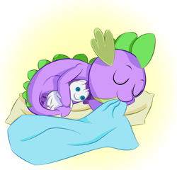 Size: 631x607 | Tagged: safe, artist:itresad, imported from derpibooru, rarity, spike, dragon, castle sweet castle, baby, baby dragon, blanket, chewing, cute, daaaaaaaaaaaw, eating, eyes closed, hug, male, nibbling, nom, on side, plushie, rarity plushie, side, simple background, sleeping, smiling, sparilush, spikabetes, transparent background