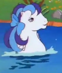 Size: 424x498 | Tagged: safe, imported from derpibooru, screencap, whitecap, sea pony, escape from catrina, female, g1, solo, water