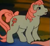 Size: 173x159 | Tagged: safe, imported from derpibooru, screencap, baby cuddles, spike, earth pony, pony, g1, my little pony 'n friends, somnambula (episode), baby, baby pony, bow, cuddlebetes, cute, female, filly, offscreen character, open mouth, solo focus, tail, tail bow
