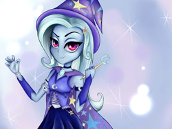 Size: 1400x1050 | Tagged: safe, artist:superrainbowcrash, imported from derpibooru, trixie, equestria girls, female, no more ponies at source, solo, wand
