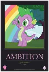 Size: 5075x7475 | Tagged: safe, imported from derpibooru, spike, 2012, absurd resolution, motivational poster, official, poster