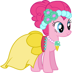 Size: 2821x2839 | Tagged: safe, imported from derpibooru, pinkie pie, a canterlot wedding, castle creator, female, official, simple background, solo, transparent background, vector