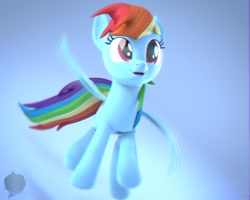 Size: 999x799 | Tagged: safe, artist:creatorofpony, artist:moonight118, imported from derpibooru, rainbow dash, 3d, blender, female, flying, solo