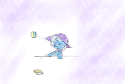 Size: 1280x853 | Tagged: safe, artist:bakasan, deleted from derpibooru, imported from derpibooru, trixie, pony, unicorn, the little magician, female, filly, magic, mare, younger