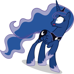 Size: 6339x6345 | Tagged: safe, artist:j5a4, imported from derpibooru, princess luna, alicorn, pony, comic:the rose of life, absurd resolution, female, open mouth, scared, simple background, solo, transparent background, vector