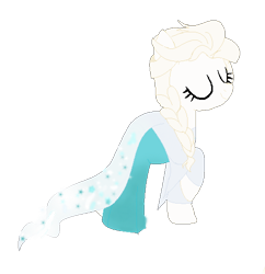 Size: 518x536 | Tagged: safe, artist:cutecutederpypony14, artist:selenaede, imported from derpibooru, pony, elsa, frozen (movie), ponified, simple background, solo, transparent background
