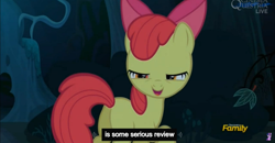 Size: 1600x830 | Tagged: safe, imported from derpibooru, screencap, apple bloom, bloom and gloom, meme, youtube caption