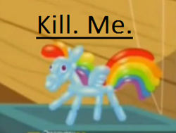 Size: 253x191 | Tagged: safe, imported from derpibooru, screencap, bloom and gloom, balloon rainbow dash, kill me