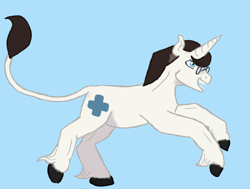 Size: 1024x775 | Tagged: safe, imported from derpibooru, classical unicorn, leonine tail, medic, solo, team fortress 2