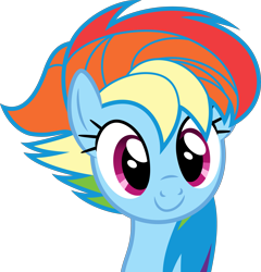 Size: 4803x5000 | Tagged: safe, artist:dashiesparkle, artist:dashiesparkle edit, edit, imported from derpibooru, rainbow dash, castle sweet castle, .svg available, absurd resolution, alternate hairstyle, female, punklight sparkle, recolor, simple background, smiling, solo, transparent background, vector