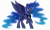 Size: 7531x4555 | Tagged: safe, artist:duskie-06, imported from derpibooru, princess luna, absurd resolution, crying, female, raised hoof, simple background, solo, spread wings, transparent background