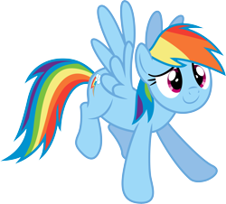 Size: 6403x5776 | Tagged: safe, artist:illumnious, imported from derpibooru, rainbow dash, castle sweet castle, absurd resolution, backwards cutie mark, female, simple background, smiling, solo, spread wings, transparent background, vector