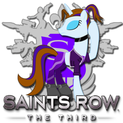 Size: 512x512 | Tagged: safe, imported from derpibooru, fleur-de-lis, crossover, icon, saints row, shaundi, video game