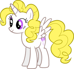 Size: 900x840 | Tagged: safe, artist:auroramisa, artist:dragshadow97, imported from derpibooru, surprise, alicorn, pony, adoraprise, cute, female, g1, g1 to g4, g4, generation leap, mare, princess surprise, race swap, simple background, solo, surprisicorn, transparent background, vector, xk-class end-of-the-world scenario