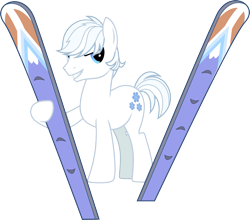 Size: 1766x1558 | Tagged: safe, alternate version, artist:vectorizedunicorn, imported from derpibooru, double diamond, earth pony, pony, the cutie map, male, simple background, skis, solo, stallion, svg, transparent background, vector