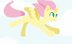 Size: 804x496 | Tagged: safe, artist:manglethemangledtoy, imported from derpibooru, fluttershy, female, flying, solo