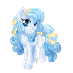 Size: 1024x1024 | Tagged: safe, artist:arcadianphoenix, imported from derpibooru, oc, oc only, oc:diamond dove, crystal pony, pony, solo