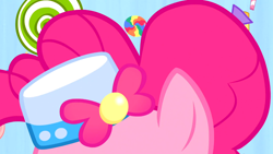 Size: 1366x768 | Tagged: safe, imported from derpibooru, screencap, pinkie pie, suited for success, female, hat, solo